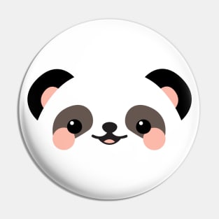 Cute panda face Pin