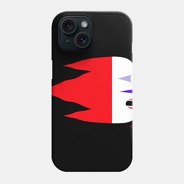 Flying Head - Red Phone Case by patrou