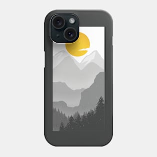 Mountain illustration Phone Case