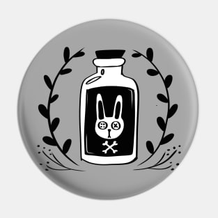 poison bottle Witchy Botanical bunny Pin