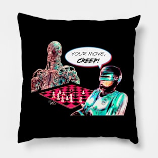 Make your move in chess (parody design) Pillow