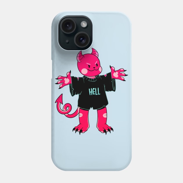 Cute Lil Hell Devil Phone Case by Get A Klu Comics