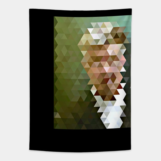 David Lynch Geometric Tribute Design Tapestry by DankFutura