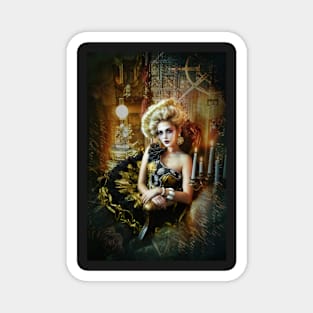 Steampunk lady Magnet