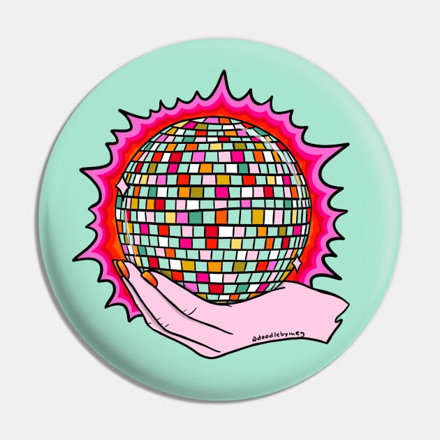 The Holy Disco Ball Pin by Doodle by Meg