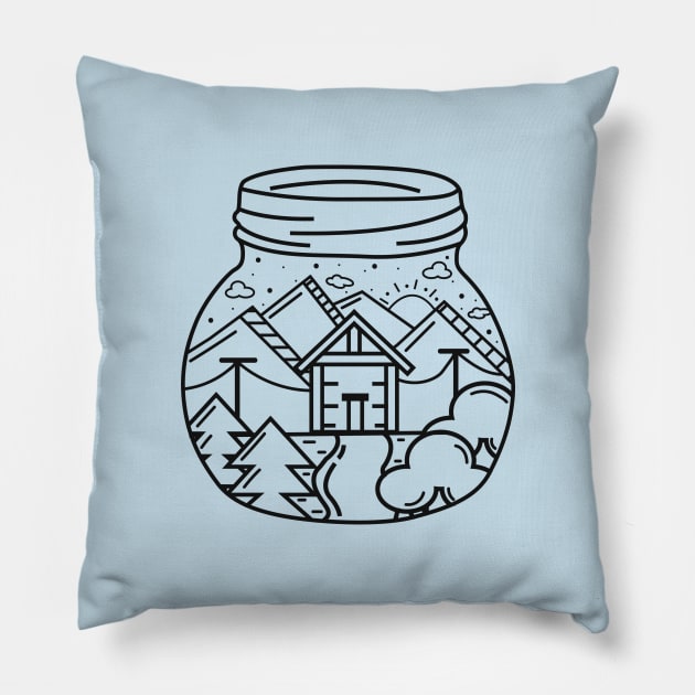 Jar of Home Pillow by mathcarl