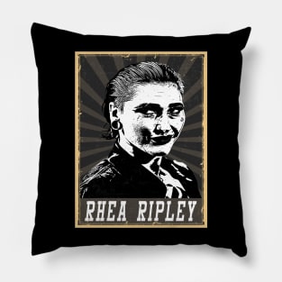 80s Style Rhea Ripley Pillow