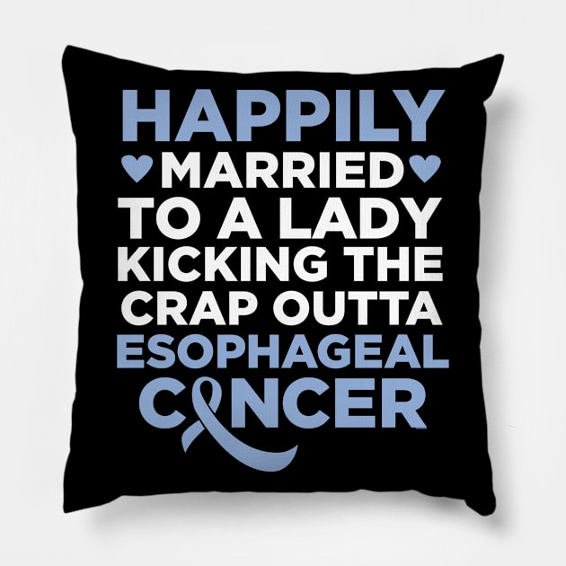 Wife Fighting Esophageal Cancer | Husband Support Pillow by jomadado