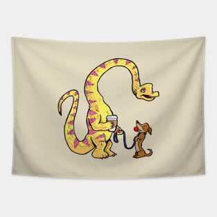 Jurassic Dog Park (Brachiosaurus) Tapestry