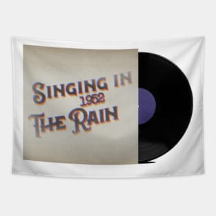 RETRO VINYL SINGING RAIN 50s Tapestry