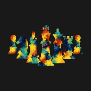 Chess Pieces Color Splash T-Shirt