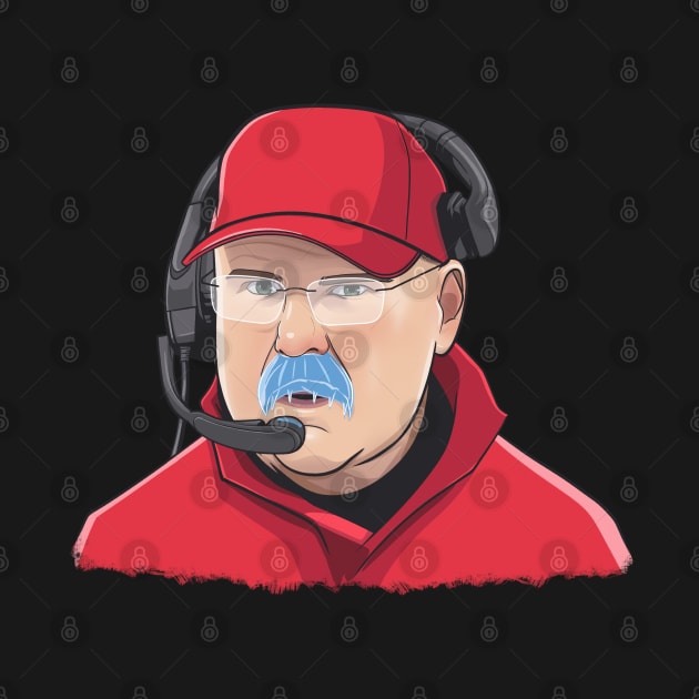 Andy Reid Frozen 'Stache by rattraptees