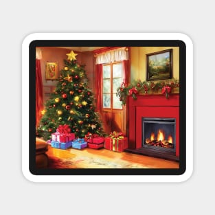 Fireside Christmas - Scene 10 Magnet