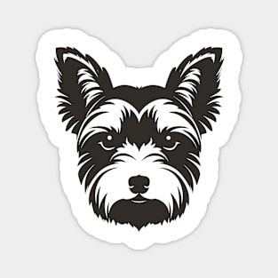 Yorkshire Terrier Silhouette Magnet