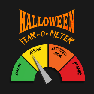 Funny Halloween fear-o-meter -  meter without readings T-Shirt