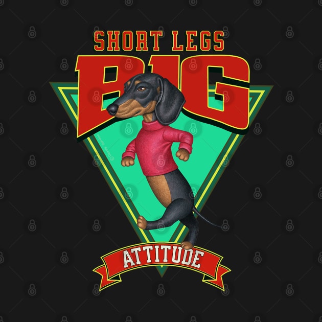 Short Legs Big Attitude by Danny Gordon Art