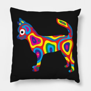 Rainbow Dog 4 Pillow