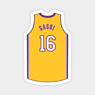 Pau Gasol Los Angeles Jersey Qiangy Magnet