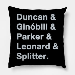 2014 San Antonio Spurs Greats Silver Pillow