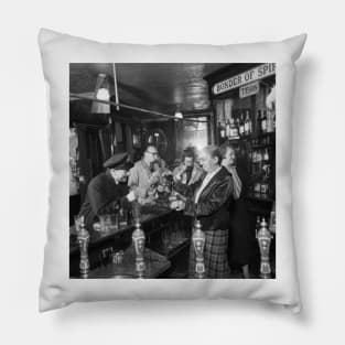 Men and women at the pub Pillow