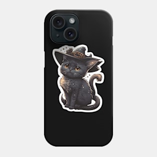 Cute little witchy cat Phone Case