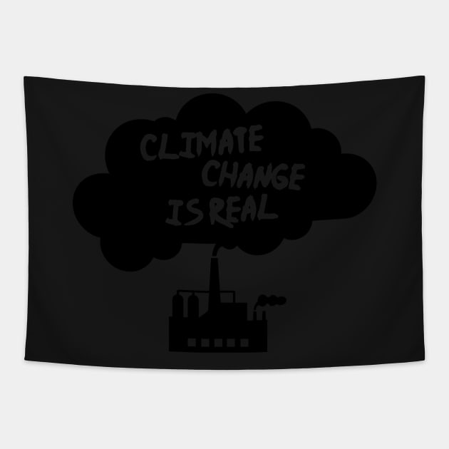 Climate Change Is Real | Global Warming Tapestry by MeatMan