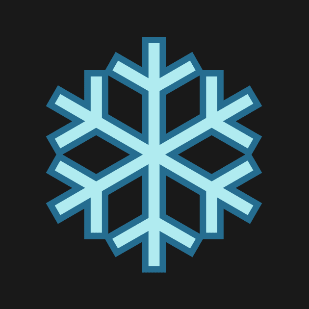 Blue Winter Snowflake Pattern by softbluehum