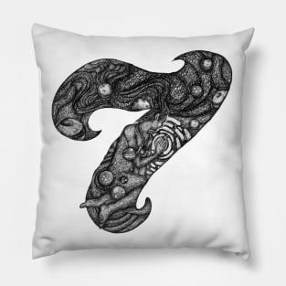 Lucky number seven Pillow