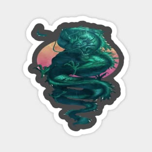 Little green dragon Magnet