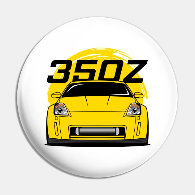 Yellow 350Z JDM Pin by GoldenTuners