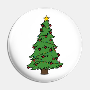 Christmas Tree with Lights Pin