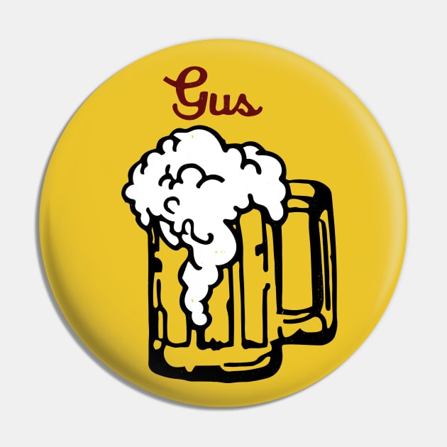 Gus Polinski beer mug jacket Pin by BodinStreet