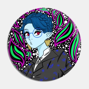 emo elf girl in fashion mandala floral curse Pin