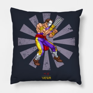 Vega Retro Japanese Street Fighter Pillow