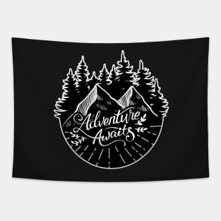 Adventure Awaits | Mountain Sun Tapestry