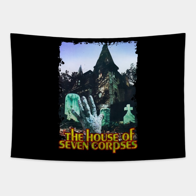 The House Of Seven Corpses Inspired Design Tapestry by HellwoodOutfitters