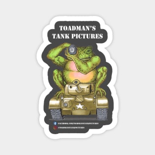 Toadman's Tank Pictures logo-wht txt Magnet