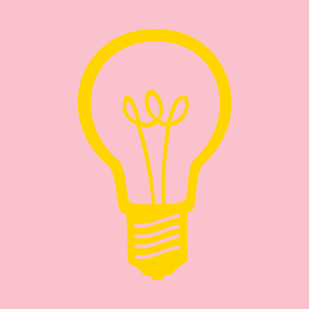 Yellow Light Bulb by XOOXOO