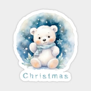 Christmas Teddy Bear Magnet