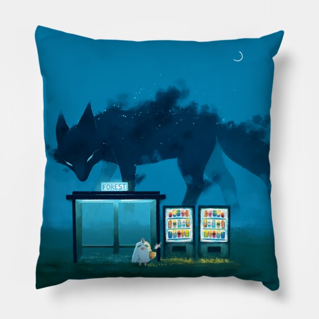 Early hours Pillow by Freeminds