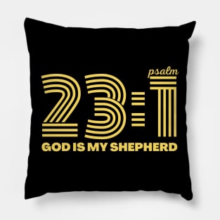 Psalm 23:1 God is my Sheperd Pillow