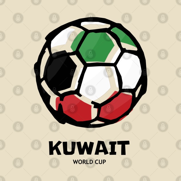 Kuwait Football Country Flag by KewaleeTee