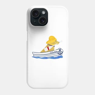 Nautical Preppy Golden Retriever Aboard The Salty Dog Phone Case