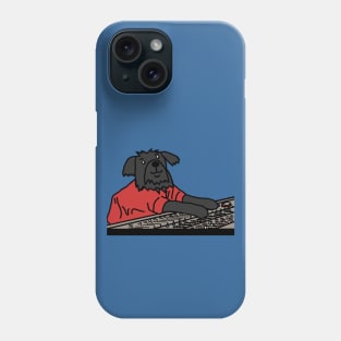 Dog in Control Making Music Phone Case