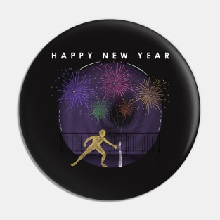 Happy New Year Pin