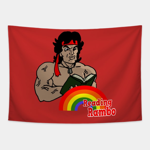 reading rambo! Tapestry by Undeadredneck