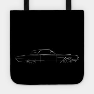 front/profile - 1964 Ford Thunderbird - stencil, white Tote