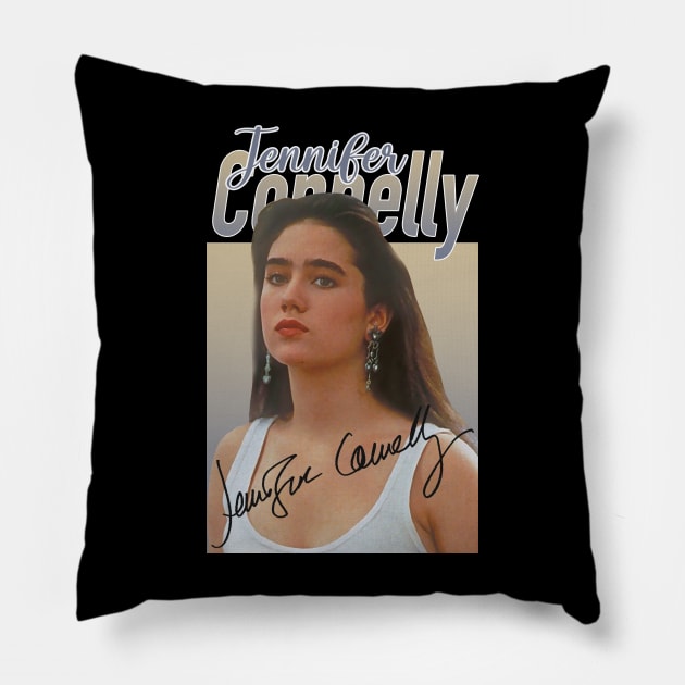 Jennifer Connelly // 80s Vintage Aesthetic Style // Pillow by BlackAlife