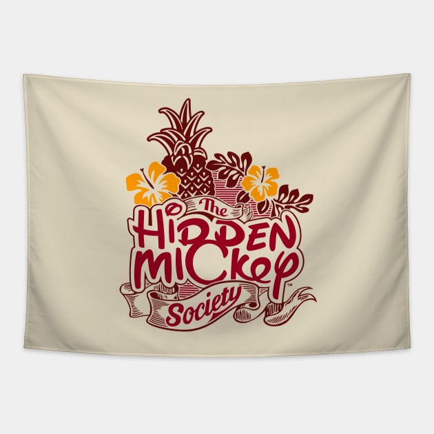 3-Color Polynesian HMS Logo Tapestry by hiddenmickeysociety