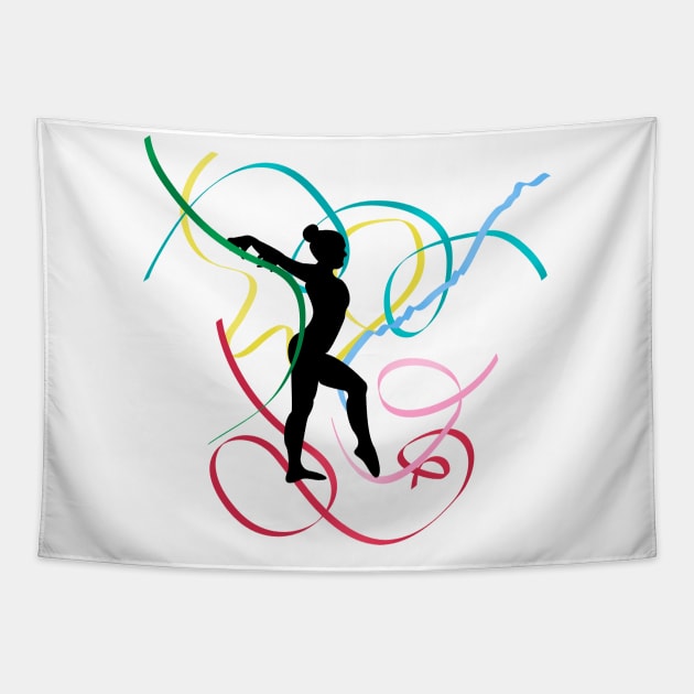 Ribbon Dancer Tapestry by laurie3